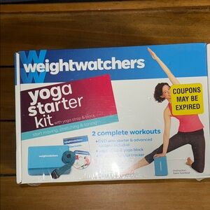 Weight Watchers Yoga Starter Kit with Strap, Block, DVD & Tracker - New Sealed